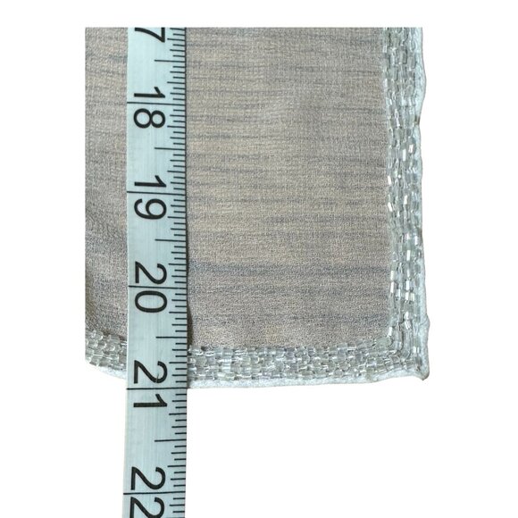 Cezon Sheer White Wrap Shawl Rhinestone Accent Evening Wrap Holiday Sparkle - Picture 5 of 5